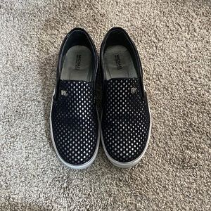 Michael Kors perforated slip on shoes